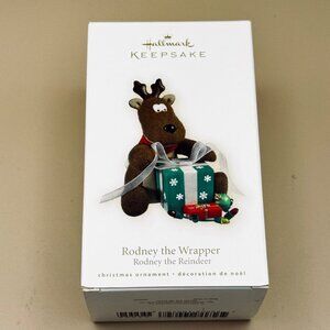 Hallmark Keepsake Rodney The Wrapper Reindeer Christmas Ornament 2009